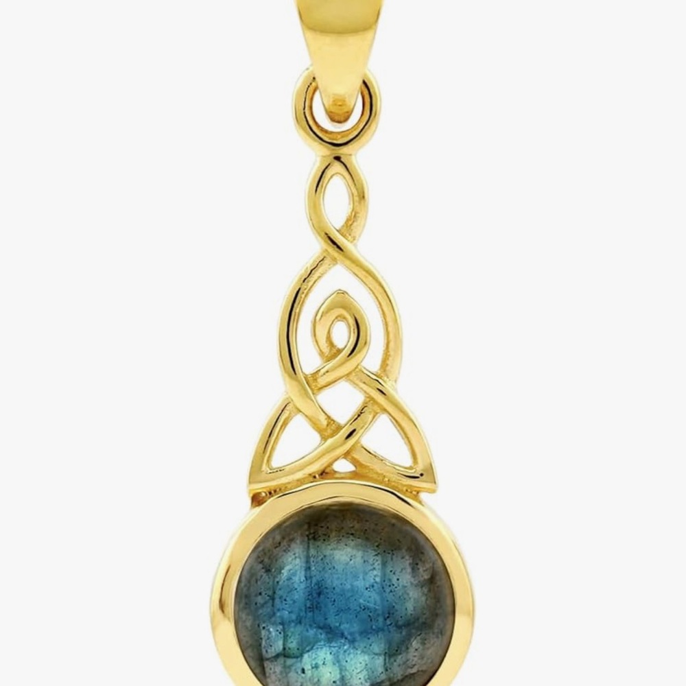 Labradorite sterling silver necklace